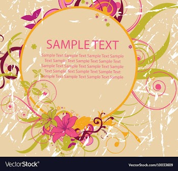 Vintage floral background vector image