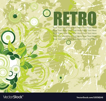 Vintage floral background vector image