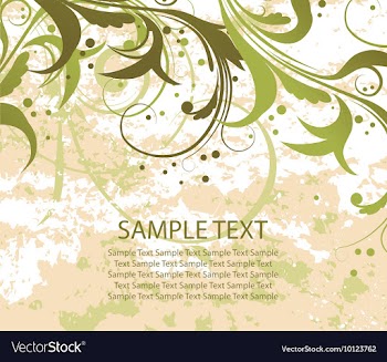 Vintage floral background vector image