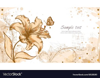 Vintage floral background vector image