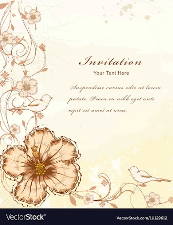 Vintage floral background vector image
