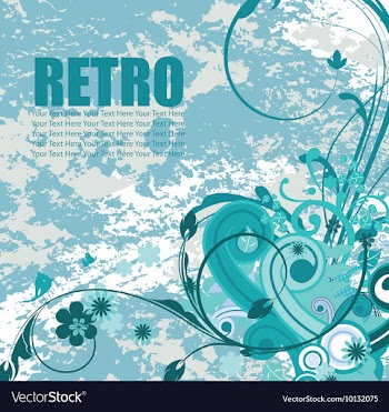Vintage floral background vector image