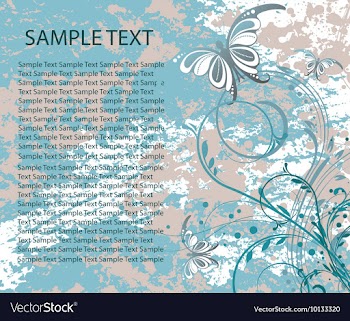 Vintage floral background vector image