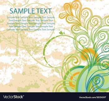 Vintage floral background vector image
