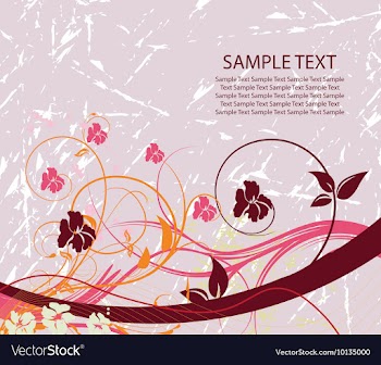 Vintage floral background vector image