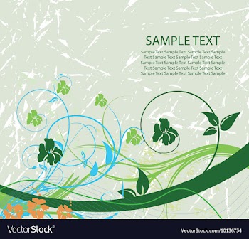 Vintage floral background vector image