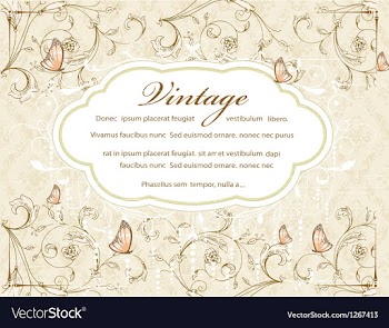 Vintage floral background vector image