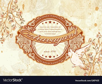 Vintage floral background vector image