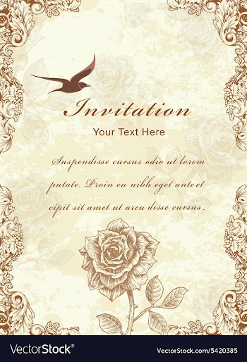 Vintage floral background vector image