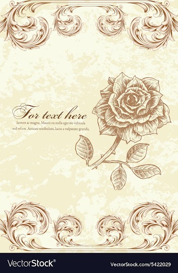 Vintage floral background vector image