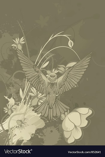 Vintage floral background vector image