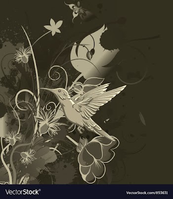 Vintage floral background vector image