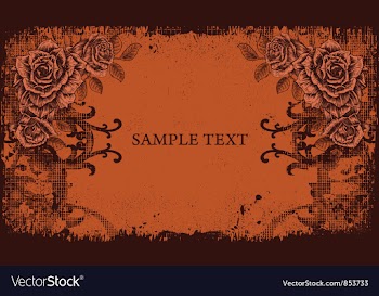 Vintage floral background vector image
