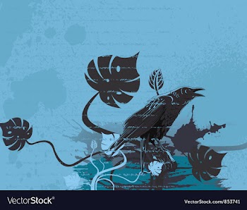 Vintage floral background vector image