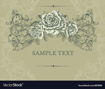 Vintage floral background vector image