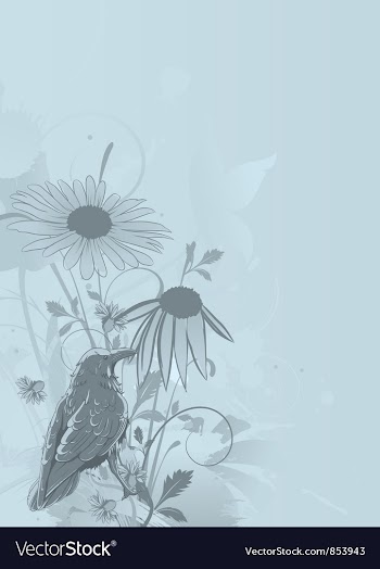 Vintage floral background vector image