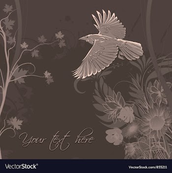 Vintage floral background vector image