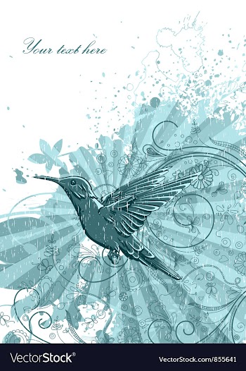 Vintage floral background vector image