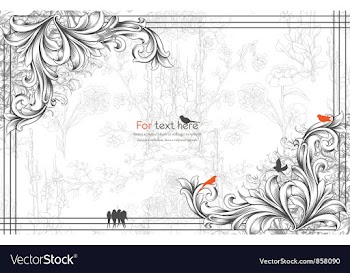 Vintage floral background vector image