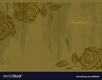 Vintage floral background vector image