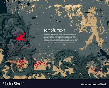 Vintage floral background vector image