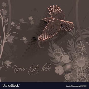 Vintage floral background vector image
