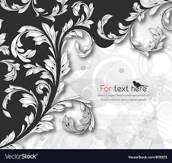 Vintage floral background vector image