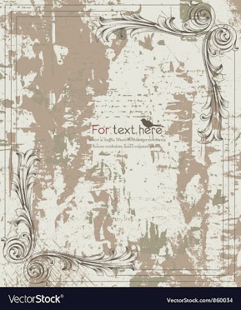 Vintage floral background vector image