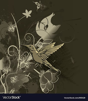 Vintage floral background vector image