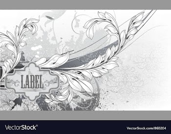 Vintage floral background vector image