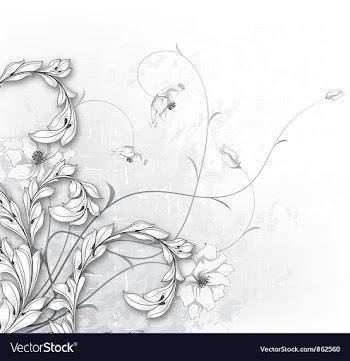 Vintage floral background vector image