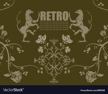 Vintage floral background vector image
