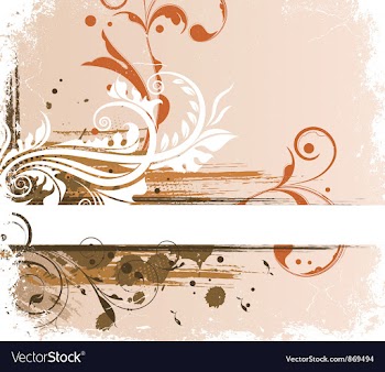 Vintage floral background vector image