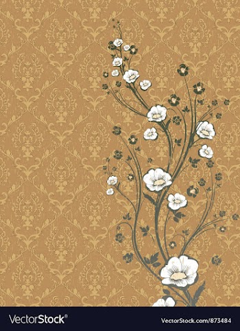Vintage floral background vector image