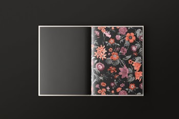 Vintage floral book, flat lay | Free Photo - rawpixel