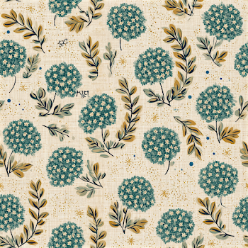 Vintage Floral Fabric Pattern