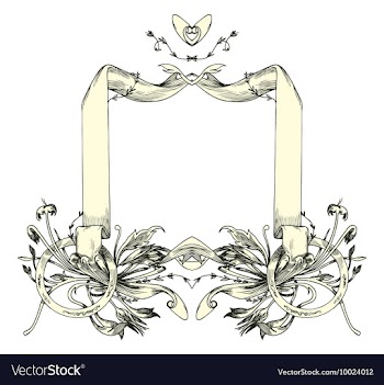 Vintage floral frame vector image