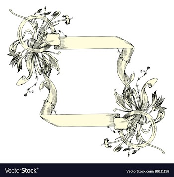 Vintage floral frame vector image