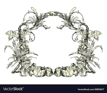 Vintage floral frame vector image