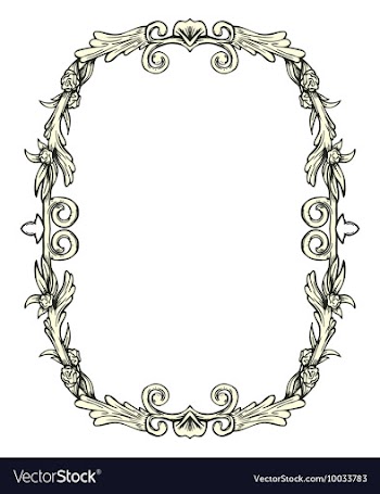 Vintage floral frame vector image