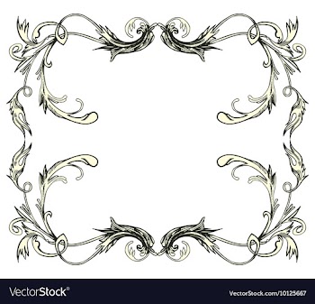 Vintage floral frame vector image