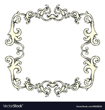 Vintage floral frame vector image