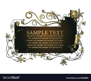 Vintage floral frame vector image