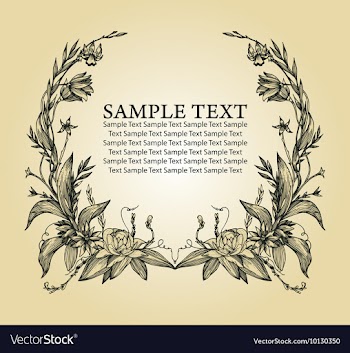 Vintage floral frame vector image