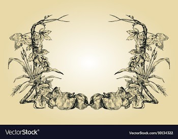 Vintage floral frame vector image