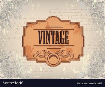 Vintage floral frame vector image