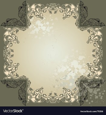Vintage floral frame vector image