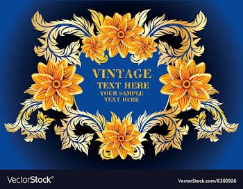 Vintage Floral Frame vector image