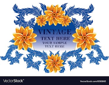 Vintage Floral Frame vector image