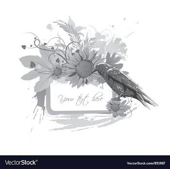 Vintage floral frame vector image
